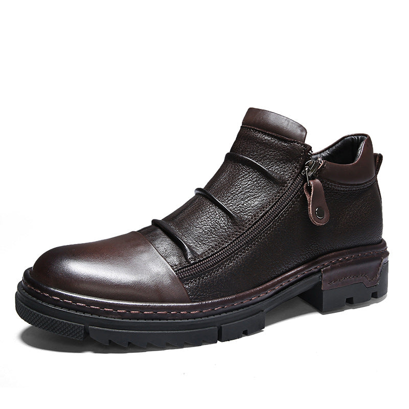 Leather Men's Real Cowhide