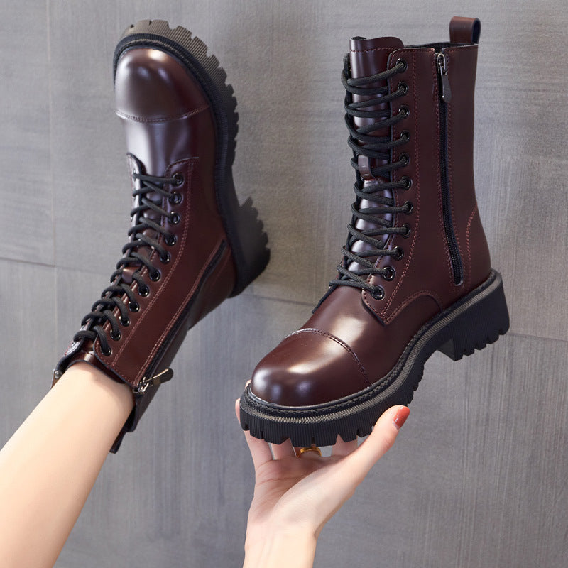 Heightened Thick Bottom Martin Boots
