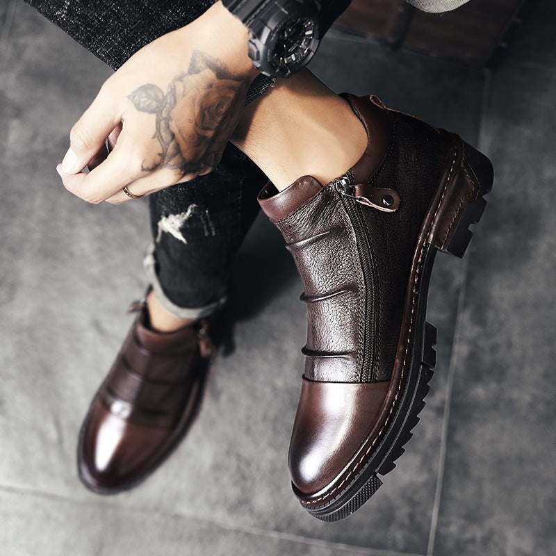 Leather Men's Real Cowhide